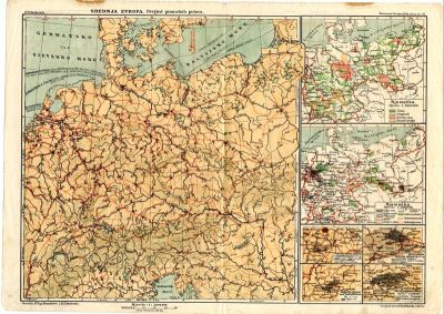 PPMHP 110430: Srednja Europa - pregled promentih putova - Kozennov geografički atlas