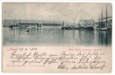PPMHP 109534: Fiume-Molo Zichy governo • Rijeka; De Francesschiev Gat "Luke", skladišta