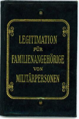 PPMHP 102558: Legitimation für Familienangehörige von Militärpersonen