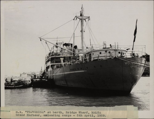 PPMHP 119687: Motorni brod Vojvodina u luci Vallleta