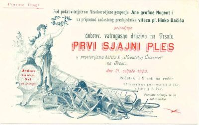 PPMHP 102010: Pozivnica za ples u Hrvatskoj čitaonici na Trsatu