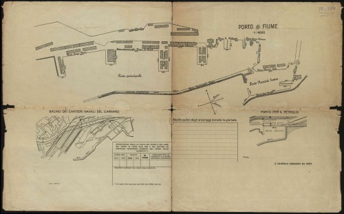 PPMHP 113471: Plan riječke luke iz 1943.