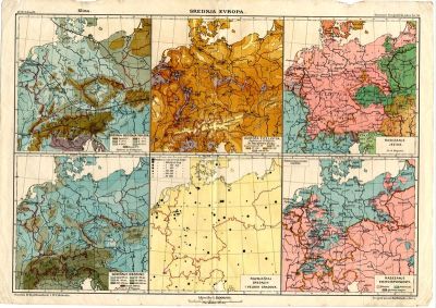 PPMHP 110429: Srednja Europa - Kozennov geografički atlas