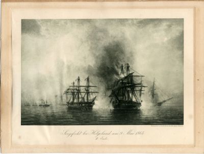 PPMHP 123206: Seegefecht bei Helgoland um 9. Mai 1864. • Pomorska bitka kod Helgolanda 9. svibnja 1864.