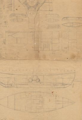 PPMHP 113946: Nacrt čamca na parni pogon