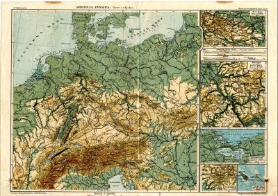 PPMHP 110432: Srednja Europa - gore i rijeke - Kozennov geografički atlas