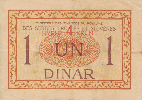 PPMHP 139147: 1 Dinar - Kraljevstvo SHS