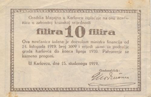 PPMHP 139839: 10 filira - Karlovac