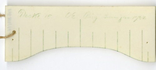 PPMHP 135307/16: Mjera za Kresnikov model violine 1934. • Decke