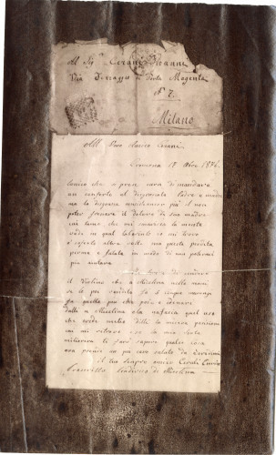 PPMHP 142286: Fotogafija pisma o violini iz tiskovine