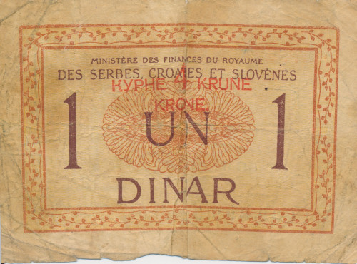 PPMHP 139144: 1 Dinar - Kraljevstvo SHS