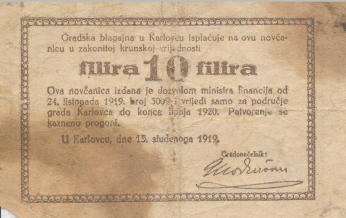 PPMHP 139838: 10 filira - Karlovac