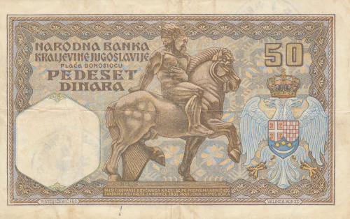 PPMHP 139750: 50 dinara - Kraljevina Jugoslavija
