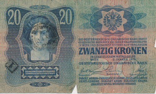 PPMHP 139627: 20 kruna - Austro-Ugarska Monarhija