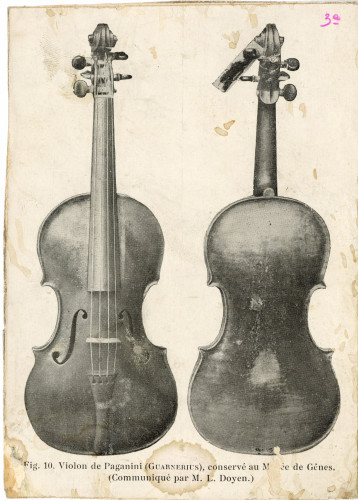 PPMHP 142560: Fotografija Guarnerijeve violine - Paganini