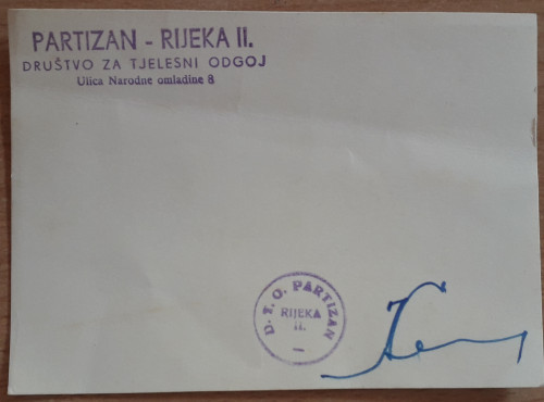 PPMHP 129315: Iskaznica - Partizan - Rijeka II.