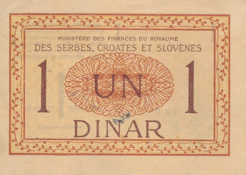 PPMHP 139086: 1 Dinar - Kraljevstvo SHS