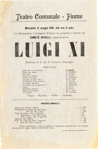 PPMHP 115917: Plakat za predstavu Luigi XI