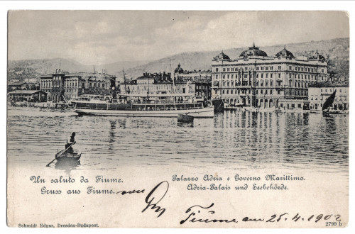 PPMHP 109536: Fiume, Palazzo Adria de governo • Rijeka Riva