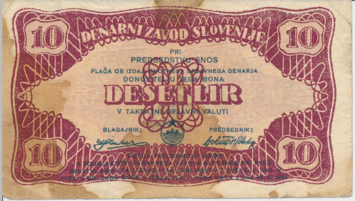 PPMHP 140413: 10 lira - Jugoslavija