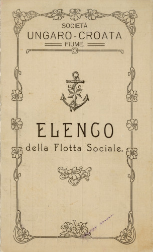 PPMHP 110956: Elenco della Flotta Sociale Ungaro-Croata (Popis brodovlja Hrvatsko-ugarskog parob. društva)