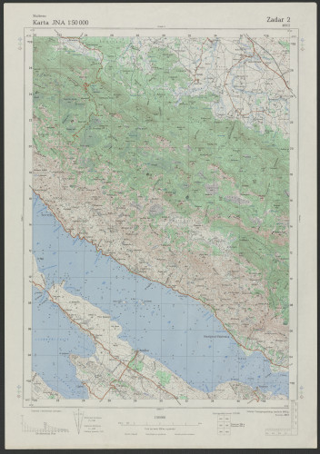 PPMHP 151484: Karta JNA Zadar 1