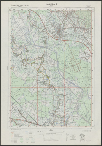PPMHP 151468: Topografska karta 1:50000 - Ivanić-Grad 4