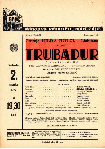 PPMHP 119299: Oglas za predstavu Trubadur
