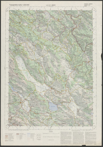 PPMHP 151451: Topografska karta 1:200000 - Jajce