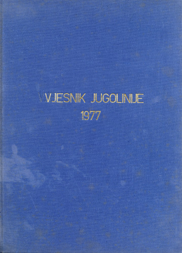 PPMHP 152393: Vjesnik Jugolinije • Uvezano godište 1977.
