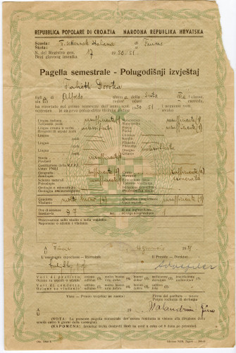 PPMHP 170407: Pagella semstrale - Polugodišnji izvještaj