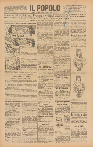 PPMHP 105987: Il Popolo • Anno IV; N 819
