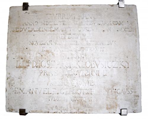 PPMHP 104650: Natpis - restauracija gradskog tornja na Korzu