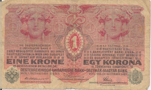 PPMHP 142044: 1 kruna - Austro-Ugarska Monarhija
