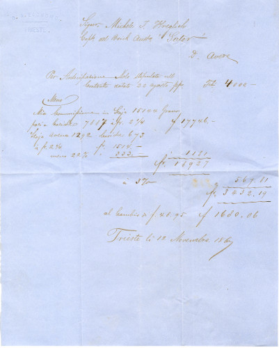 PPMHP 152869: Dopis zapovjedniku jedrenjaka Sattor