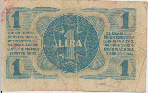 PPMHP 140435: 1 lira - Jugoslavija