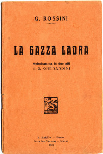 PPMHP 115593: La Gazza ladra - melodramma in due atti • La Gazza ladra - melodrama u dva čina