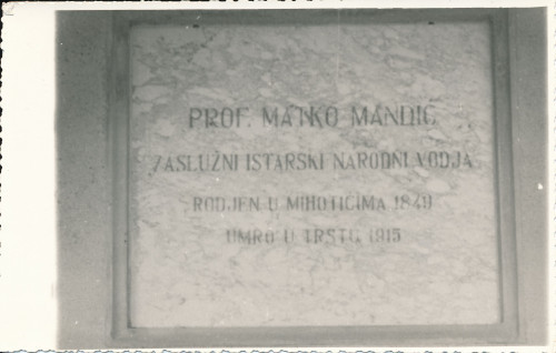PPMHP 132040: Spomen ploča prof. Matku Mandiću
