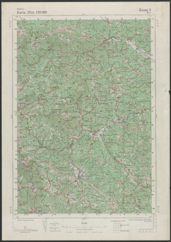 PPMHP 151493: Karta JNA 1: 50000 Kranj 2