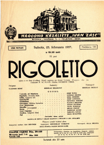 PPMHP 119342: Oglas za predstavu Rigoletto