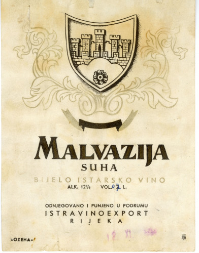 PPMHP 156456: Malvazija - Suha - Bijelo istarsko vino