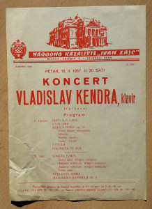 PPMHP 128231: Objava za Koncert Vladislava Kendra, klavir