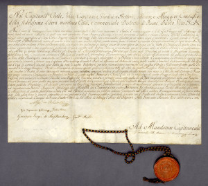 PPMHP 105416: Diploma kojom riječki kapetan dodjeljuje građansko pravo Giuseppeu Sebastiančiću