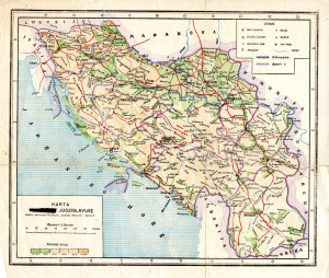 PPMHP 150126: Karta Kraljevine Jugoslavije