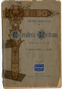 PPMHP 115579: Cavalleria Rusticana - melodramma in un atto • Cavalleria Rusticana - melodrama u jednom činu