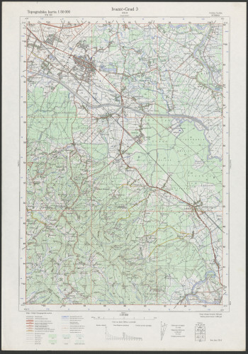 PPMHP 151467: Topografska karta 1:50000 - Ivanić-Grad 3