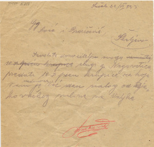 PPMHP 106669: Dopis upućen Soiću i Brozičeviću na Škrljevu