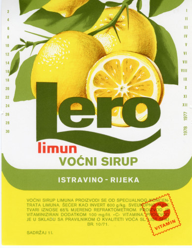 PPMHP 156418: Lero - limun - voćni sirup