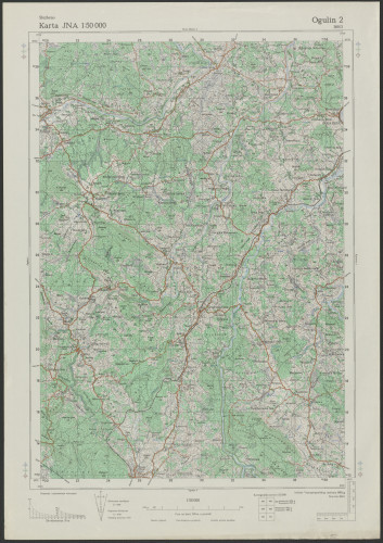 PPMHP 151488: Karta JNA 1: 50000 Ogulin 2