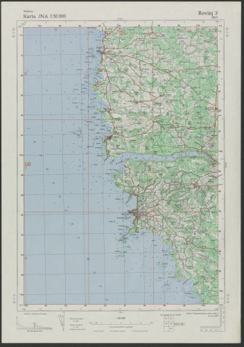 PPMHP 151499: Karta JNA 1: 50000 Rovinj 3